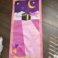 Prayer rug for kids - Purple and pink
