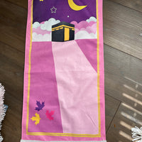 Prayer rug for kids - Purple and pink