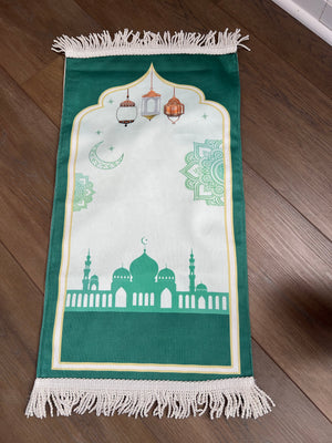 Prayer rug for kids- green